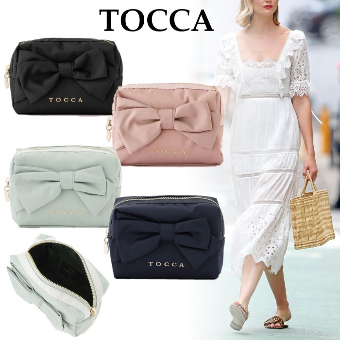 **TOCCA** RIBBON KNOT POUCH ポーチ 撥水リボンポーチ
