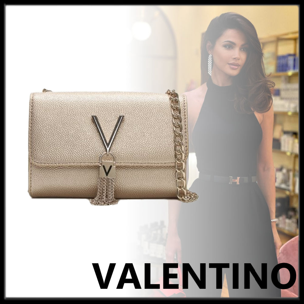 【2023AW】Mario Valentino Divina ゴールドショルダーバッグ
