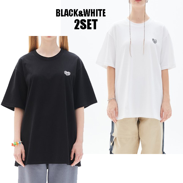Tシャツ・カットソー LUV IS TRUE PY 2PACK OVERFIT LUV TEE BNM188