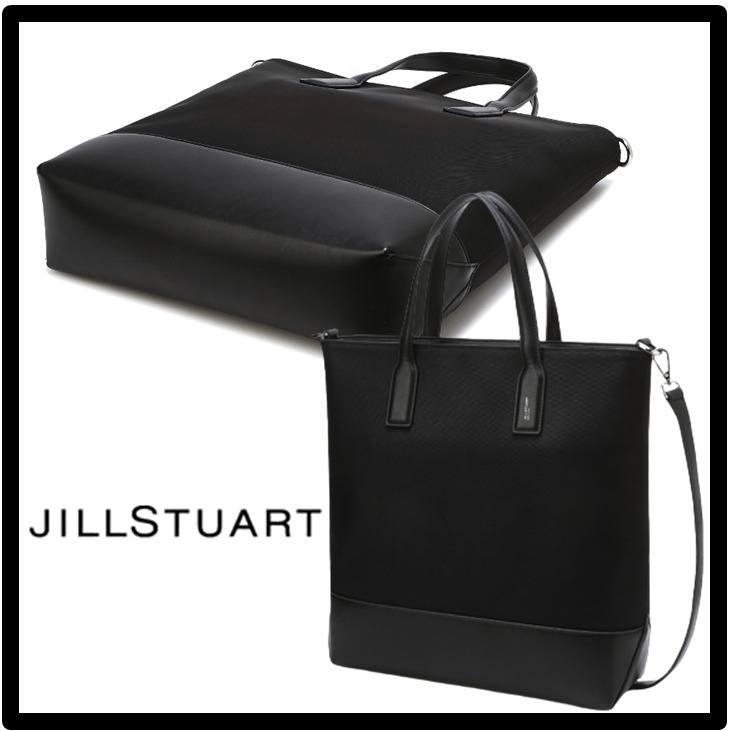 ★送料・関税込★JILLSTUART★革配色 NYLON トートバッグ ★