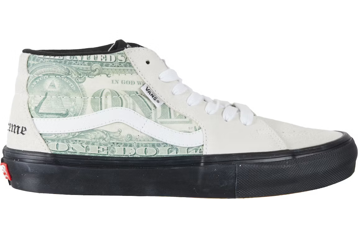 Supreme Vans Dollar Skate Grosso Mid White シュプリーム