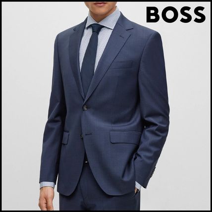 HUGO BOSS (ヒューゴボス) ストレッチ ウール×コットン シングル