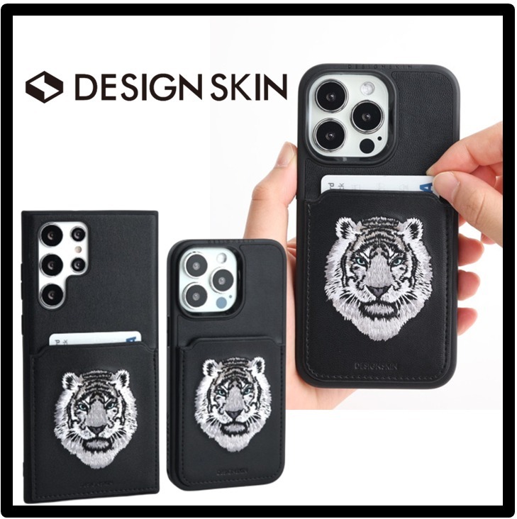 ★関税込★DESIGNSKIN★Premium Embroidered Pocket Card Case