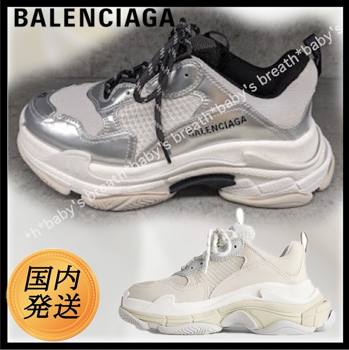 【国内発送★BALENCIAGA】TRIPLE S スニーカー メッシュ