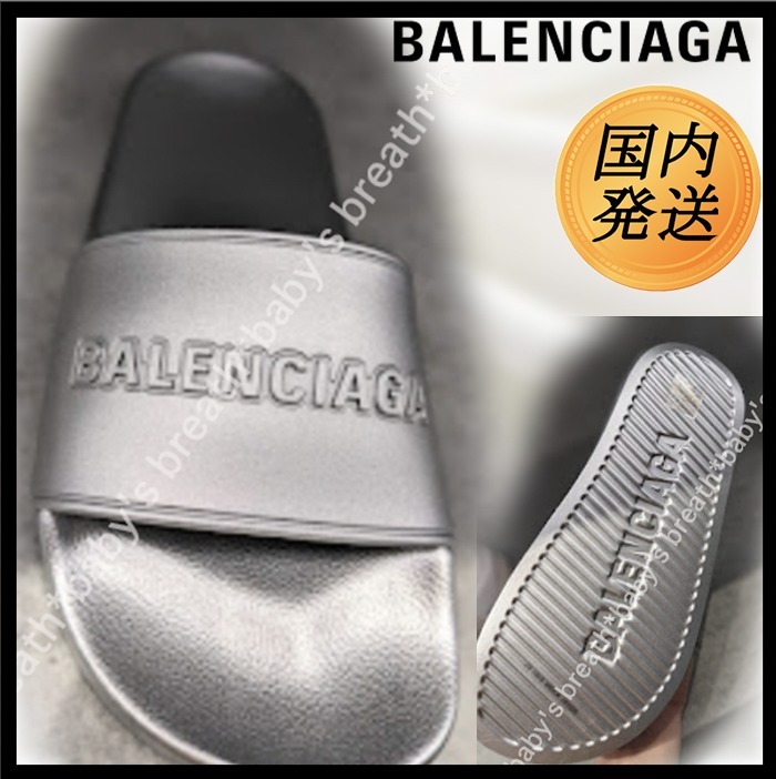 希少♪【国内発送★BALENCIAGA】POOL SLIDE サンダル ラバー