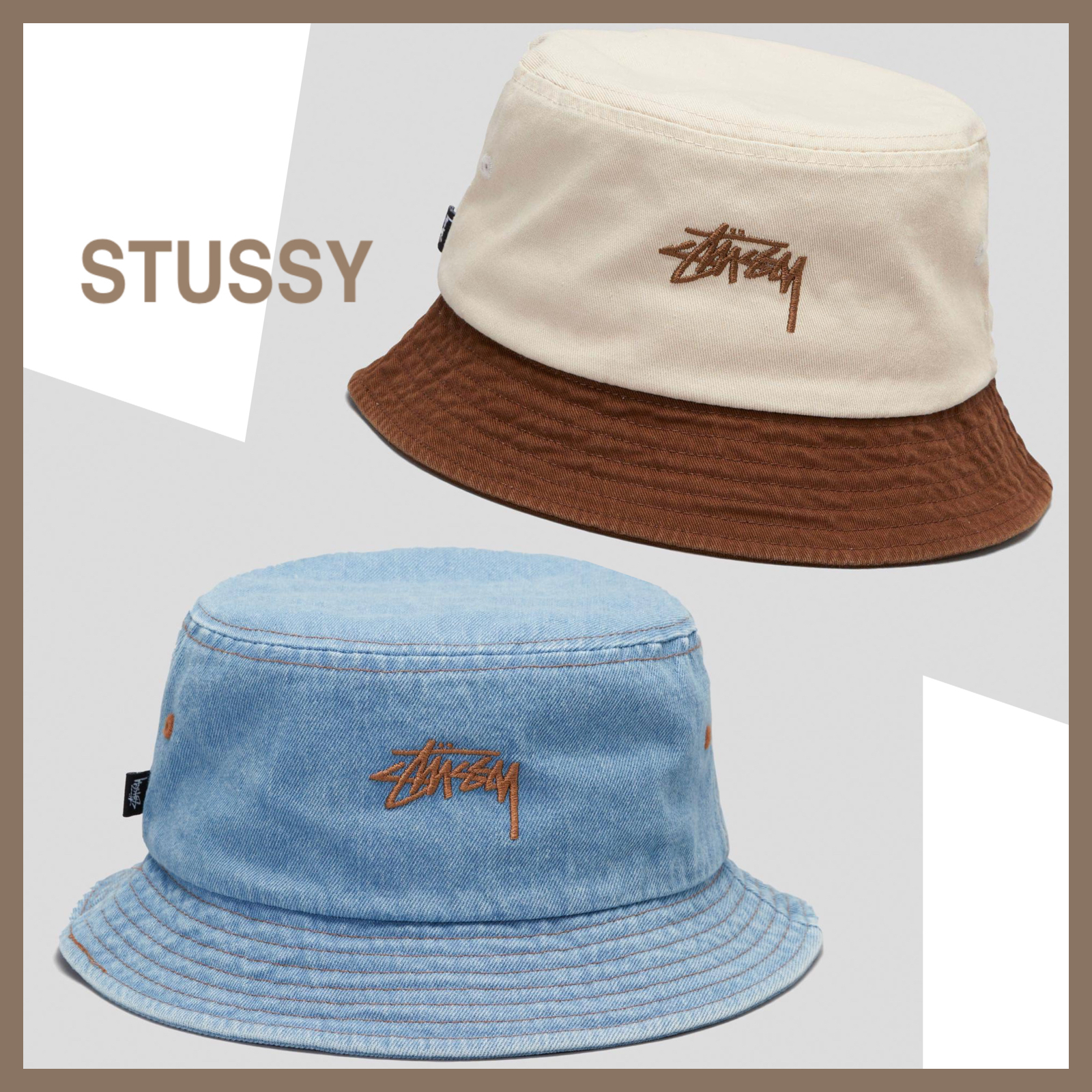 AUS発[STUSSY]♠NEW!!Stockバケットハット