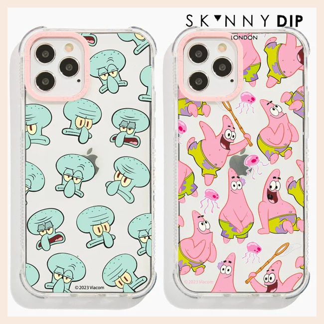 【SKINNYDIP】iphoneケース パトリック イカルド スポンジボブ