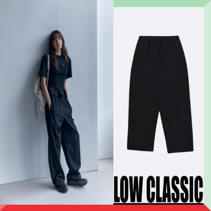 LOW CLASSIC More Pants Casual Style Unisex Nylon Street Style Plain Long