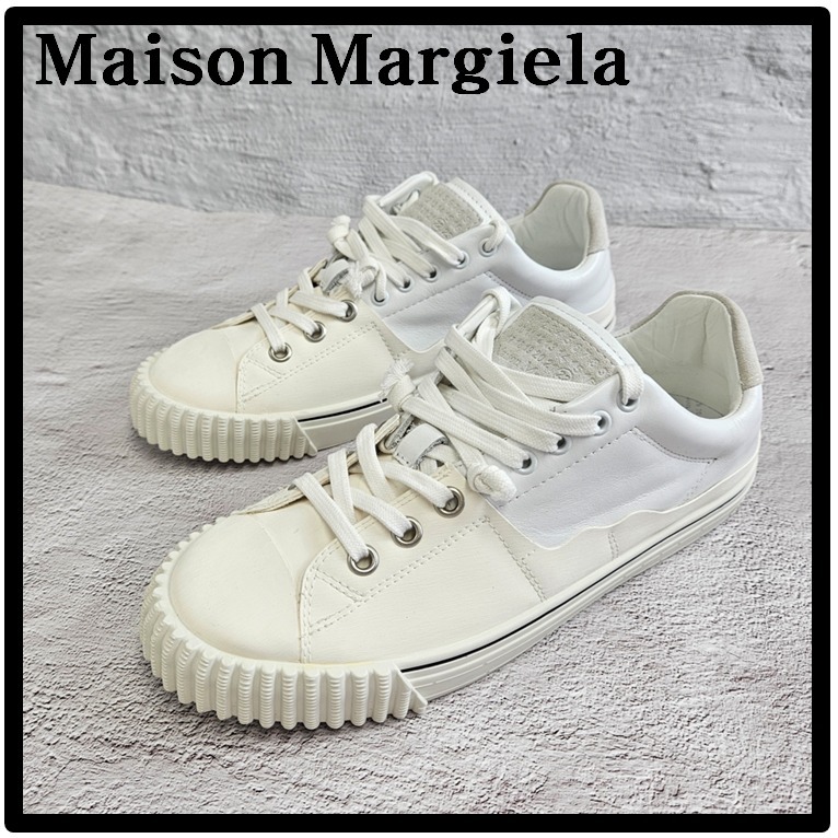 ☆関税込☆Maison Margiela★ロゴ スニーカー Evolution★WHITE