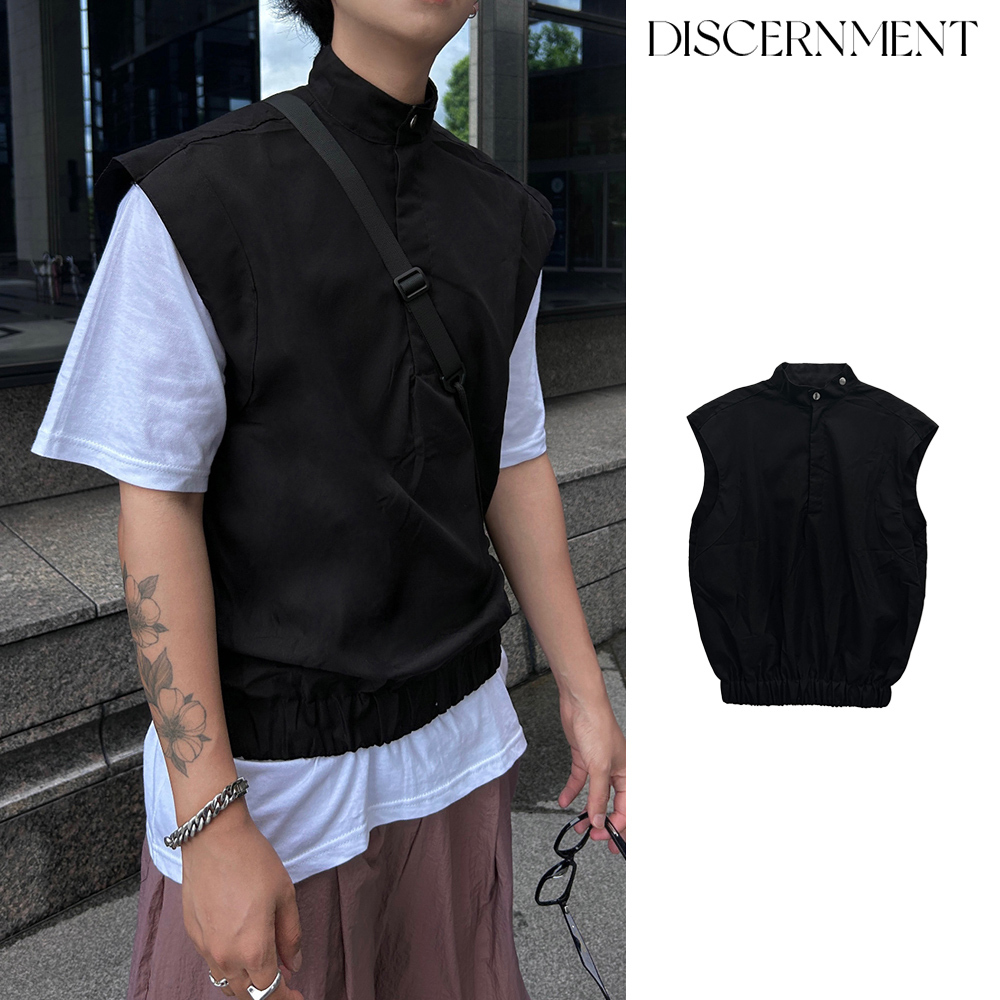【DISCERNMENT】Eva high neck vest