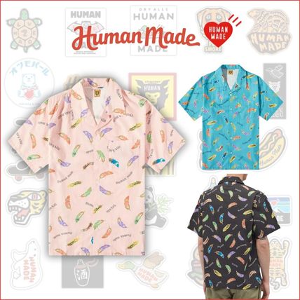 HUMAN MADE Shirts Cotton Short Sleeves Logo Shirts