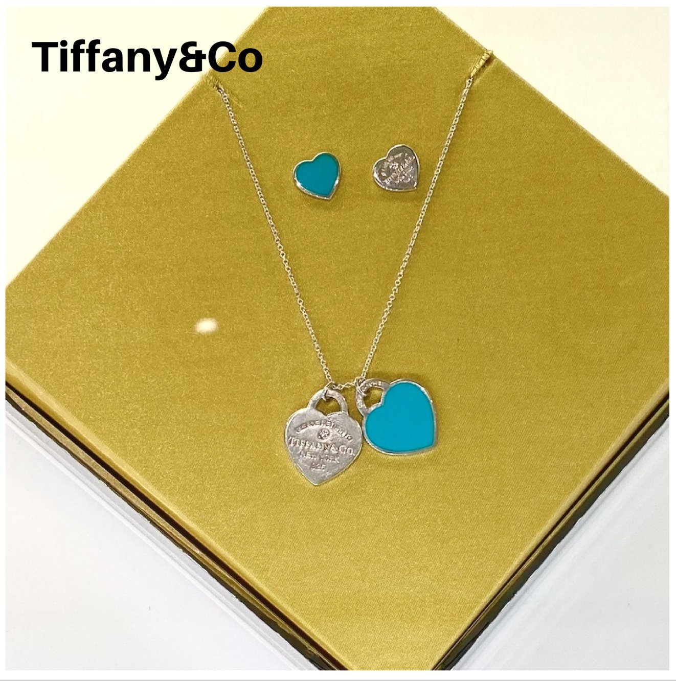 【Tiffany&Co】☆人気☆Tiffany Blue Double Heart Tag Pendant