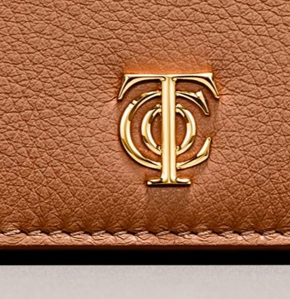 希少☆ Tiffany&Co プレートロゴ レザー コンチネンタル 長財布