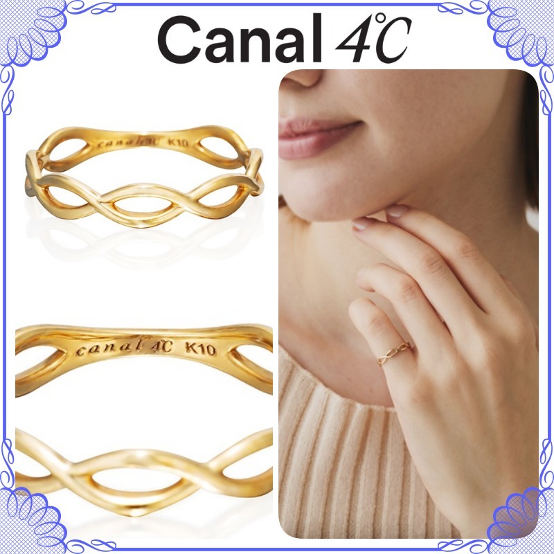 大人気!! Canal 4℃ K10 イエローゴールド ピンキーリング