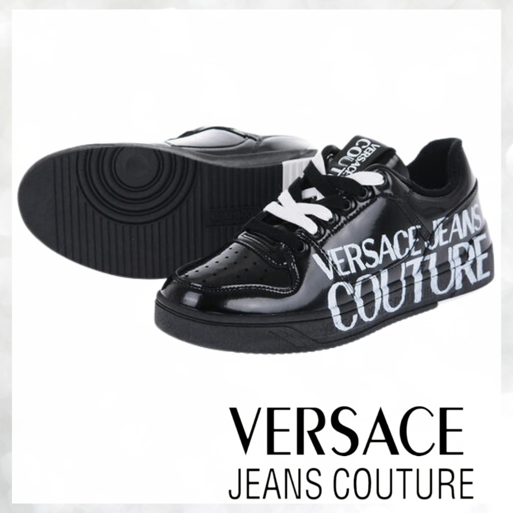 VERSACE JEANS ロゴ ポリッシュドレザー STARLIGHT スニーカー