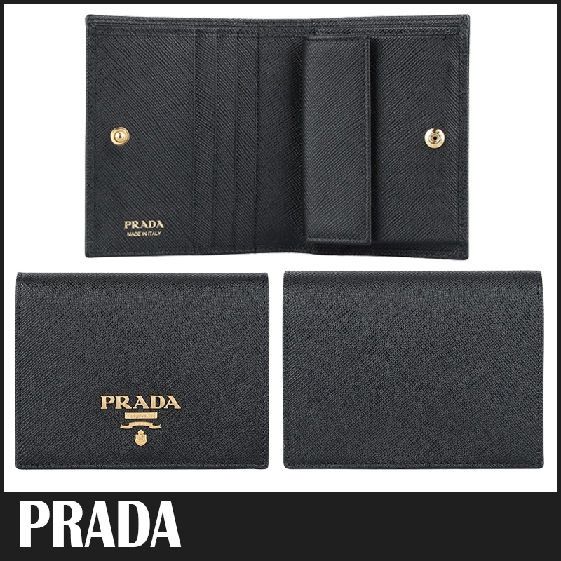 送料関税込☆PRADA プラダ サフィアーノレザー財布 レディース