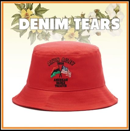 READYMADE x DENIM TEARS COTTON WREATH TWEED BUCKET HAT