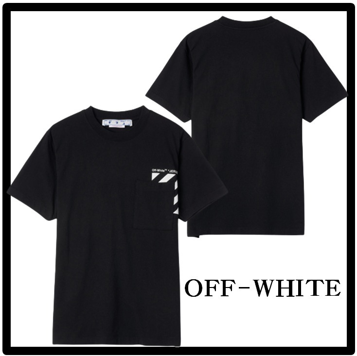 ★関税込★Off-White★DIAG LOGO PRINT SHORT SLEEVE T SHIRT