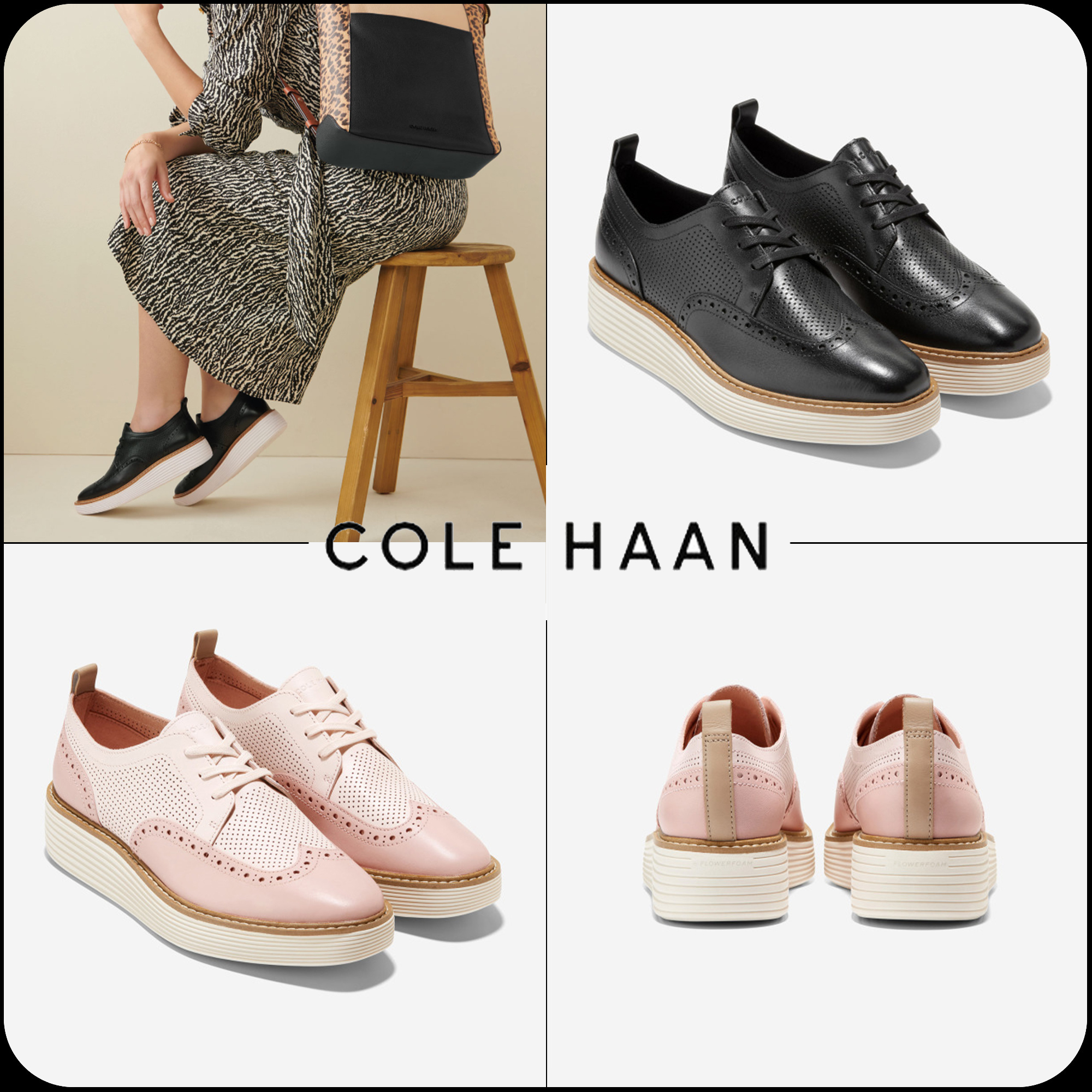 [COLE HAAN]★ORIGINALGRAND Platform★WINGTIP OXFORD