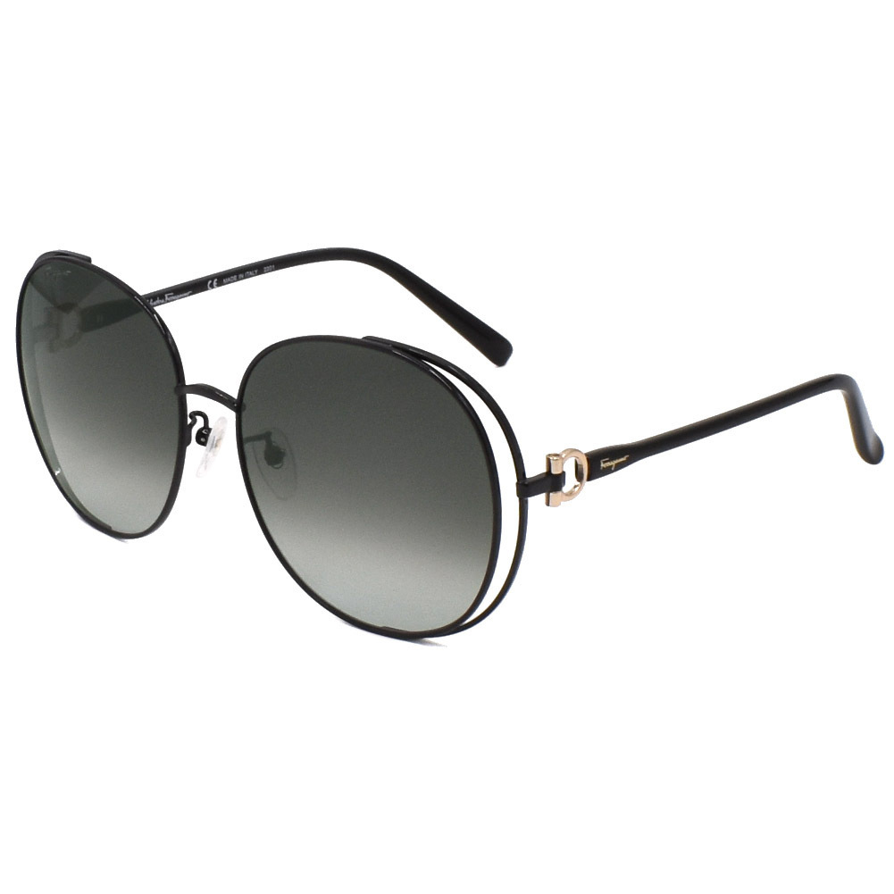 FERRAGAMO サングラス SF283SA-001 シャイニーブラック UVカット