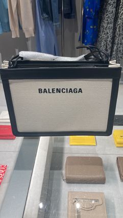 ホワイト（白）系 BALENCIAGA NAVY(バレンシアガ ネイビー) ショルダー ...