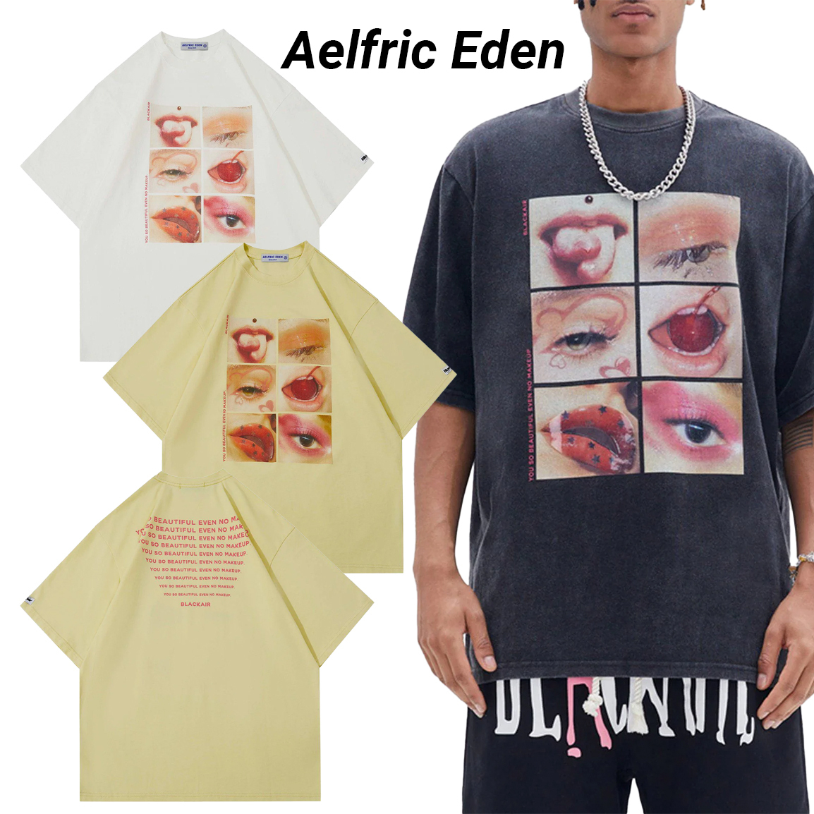 ◆Aelfric Eden◆Facial Features 半袖Tシャツ 3色 送料込