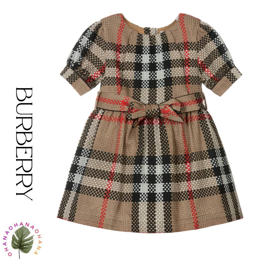 ★BURBERRY★Baby シルクチェックドレス/12M-2Y