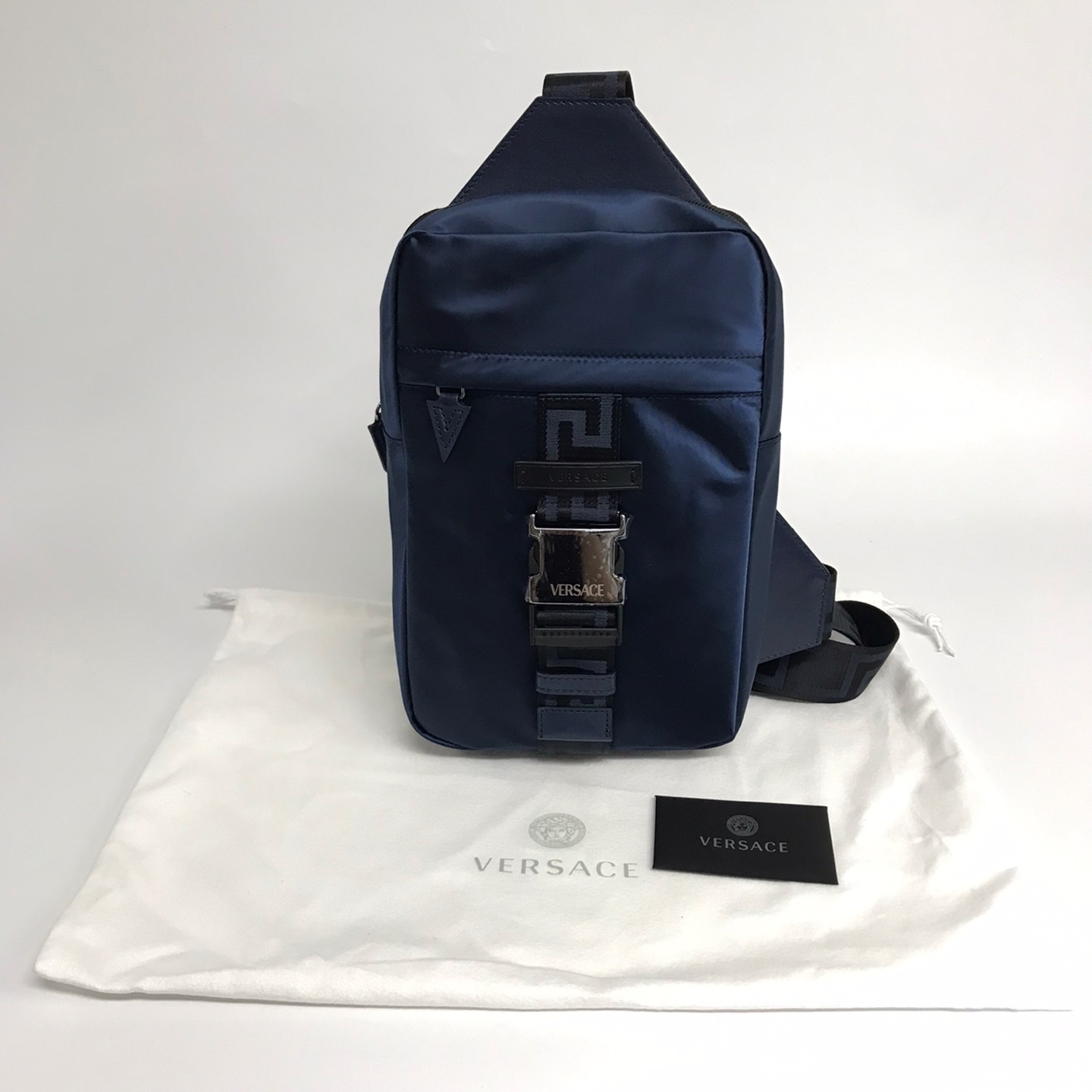 VERSACE★関税込 グレカ シングル ストラップ バックパック