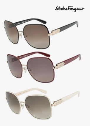ホワイト（白）系 FERRAGAMO(フェラガモ) サングラス(レディース