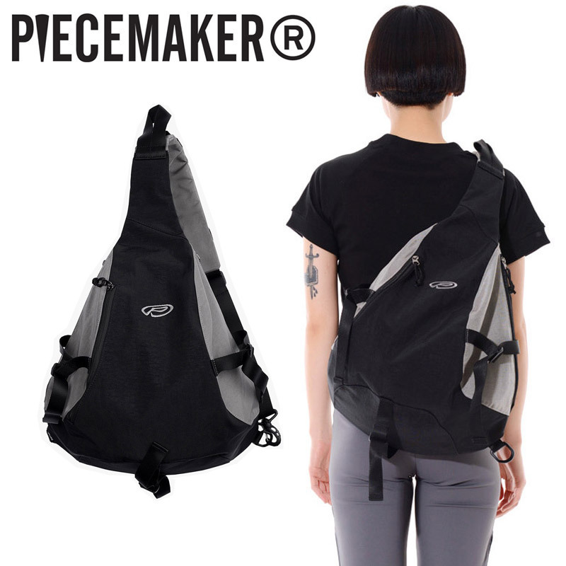 【PIECEMAKER】EX NYLON SLING BAG (black) unisex