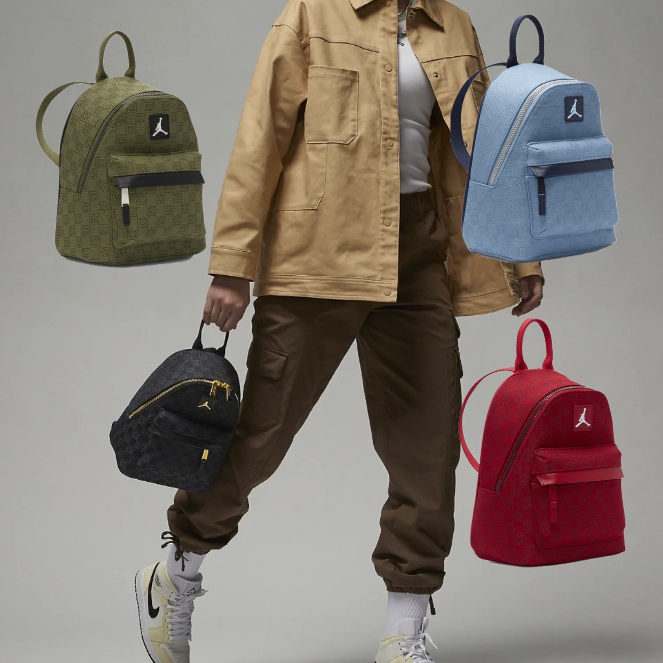 ジョーダンモデル【NIKE】Jordan Monogram ミニ リュック 旅行に