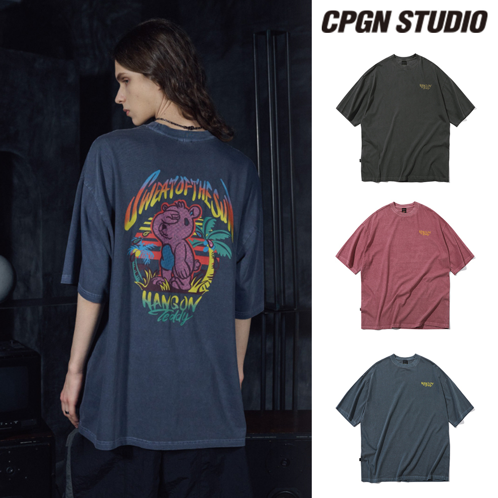 【CPGN STUDIO】23SS★ Hang On Teddy Pigment Short Sleeve Tee
