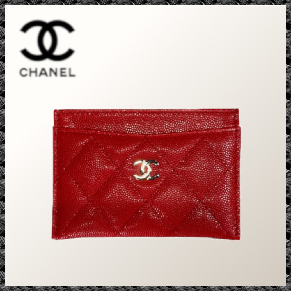 入手困難◆送料込み【CHANEL】クラシック カードホルダー レッド
