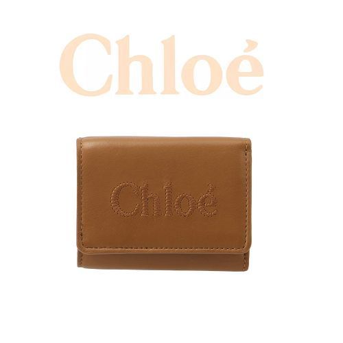 ☆Chloe☆ Chloe Sense Mini 三つ折り財布 CARAMEL♪