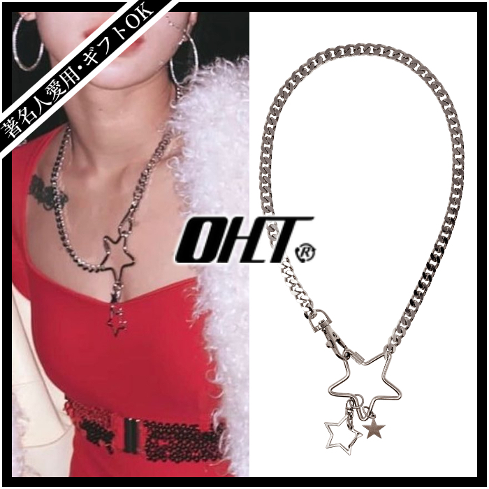国内発送/著名人愛用☆OHTNYC☆スター チェーン ネックレス☆