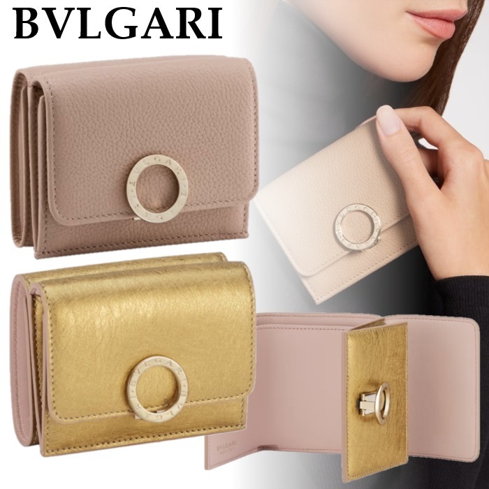 国内直営**BVLGARI** ブルガリ 三つ折り財布 コンパクト財布