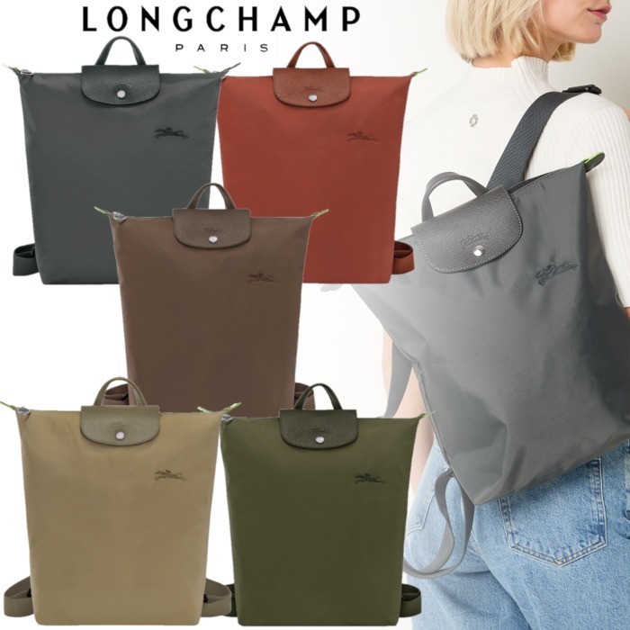 国内直営**LONGCHAMP** ル プリアージュ グリーンバックパック
