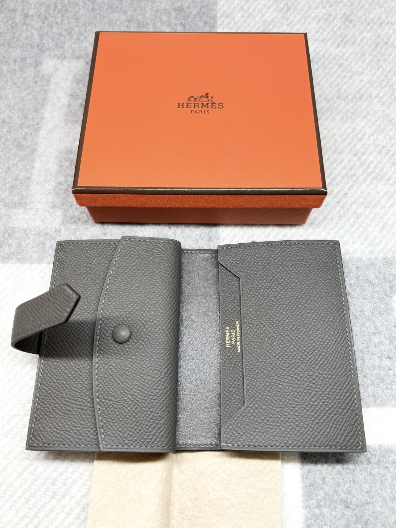 エルメス べアンミニ Gris meyer エプソン ゴールド金具 (HERMES