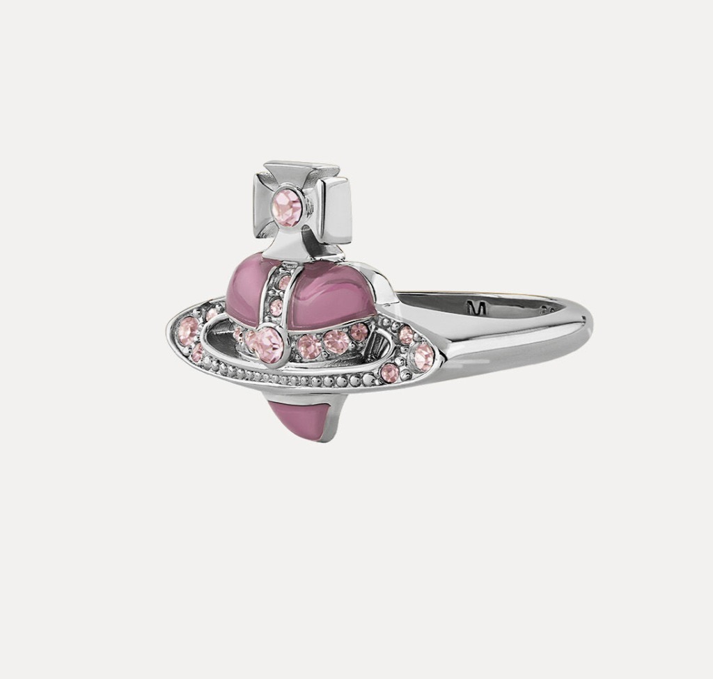 ☆vivienne westwood☆DIAMANTE オーブロゴ ハート リング