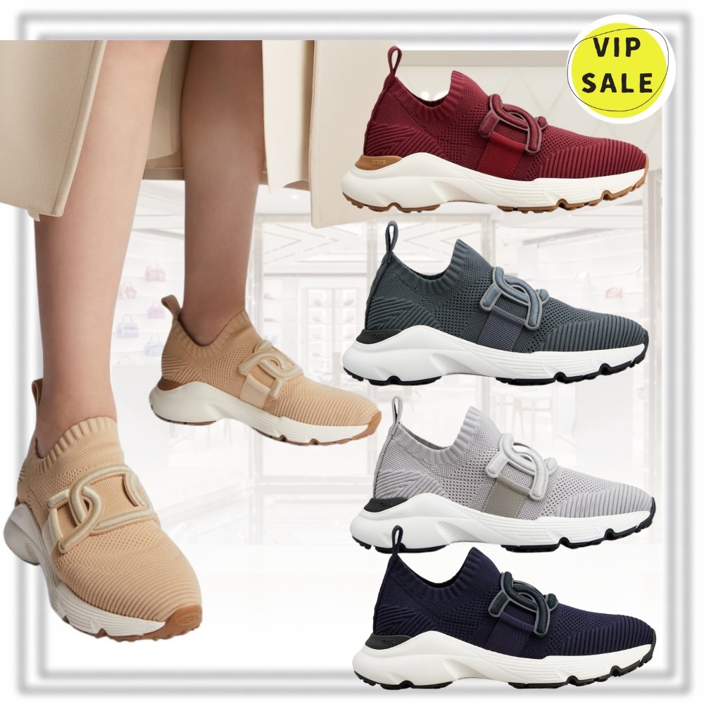 送料込直営店*TOD`S*ケイト ファブリック スニーカー