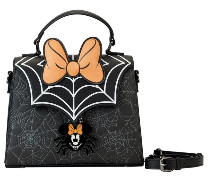 【Loungefly】ハロウィン ミキミニ 蜘蛛の巣 クロスボディバッグ