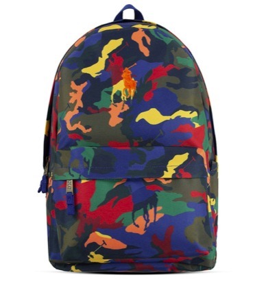 大人もOK! Polo Ralph Laurenマルチカモ迷彩柄バックパックL