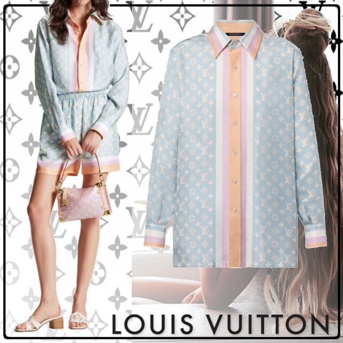 Shop Louis Vuitton MONOGRAM 2023 SS Long sleeves ShIrt 1ABWAN by