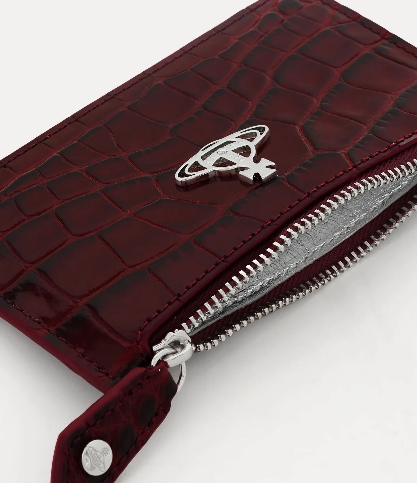 ☆vivienne westwood☆ロゴ カードケース ミニ財布 / クロコ