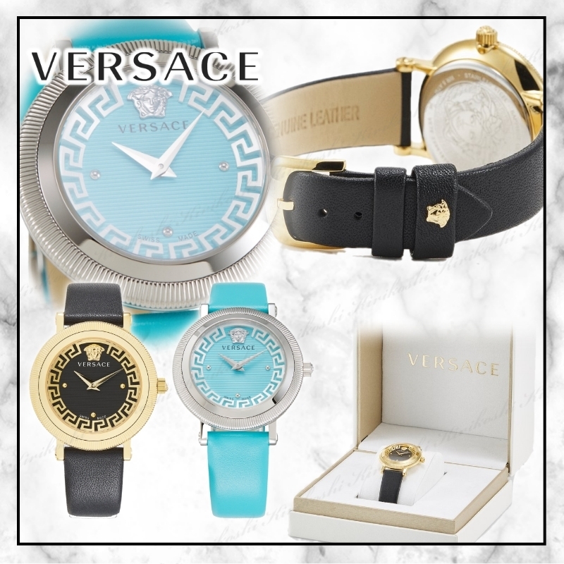 ◆VERSACE 23SS 最新作◆ステンレス＆レザー◆腕時計◆２色◆