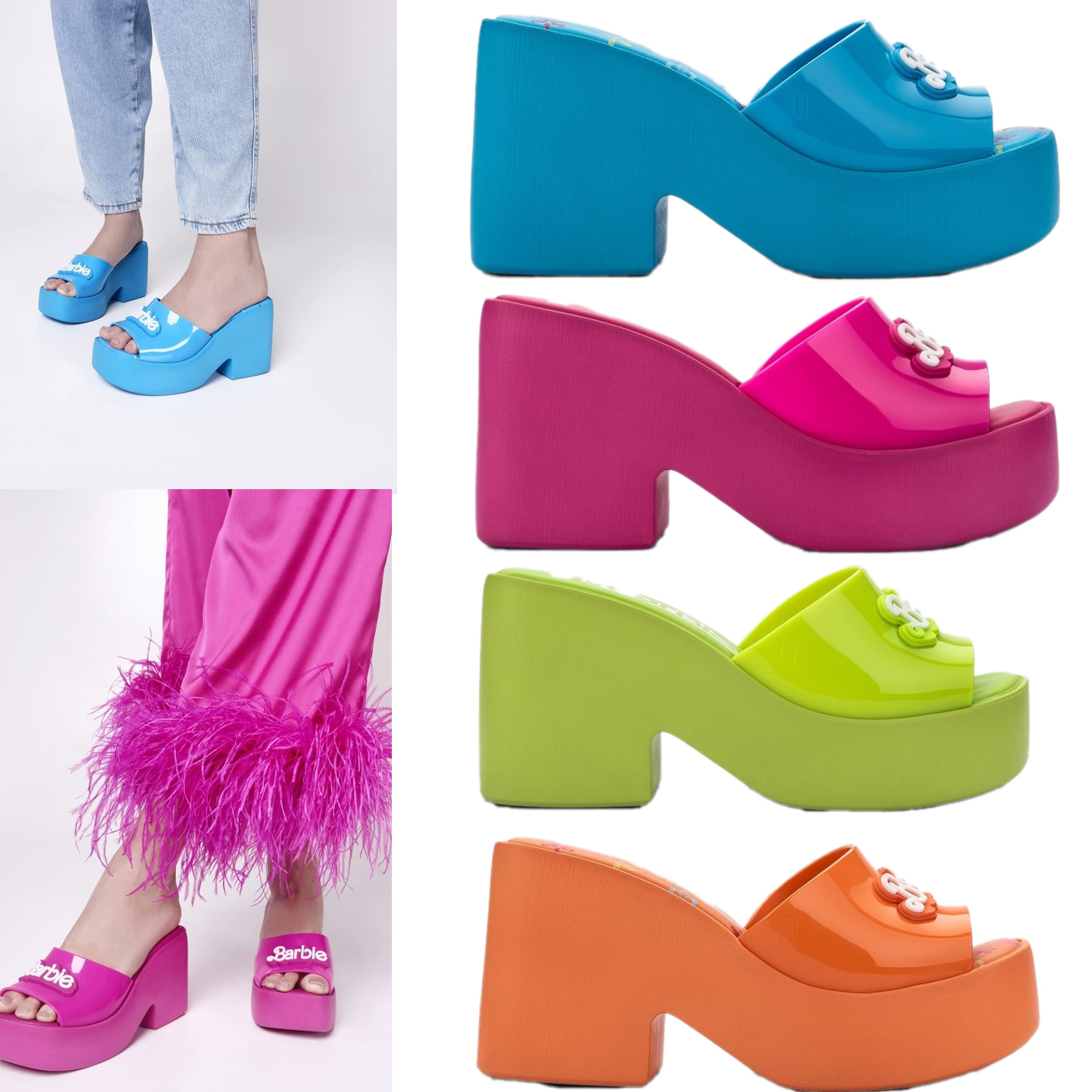 Melissa(メリッサ)・Barbieコラボ厚底プラットフォームサンダル