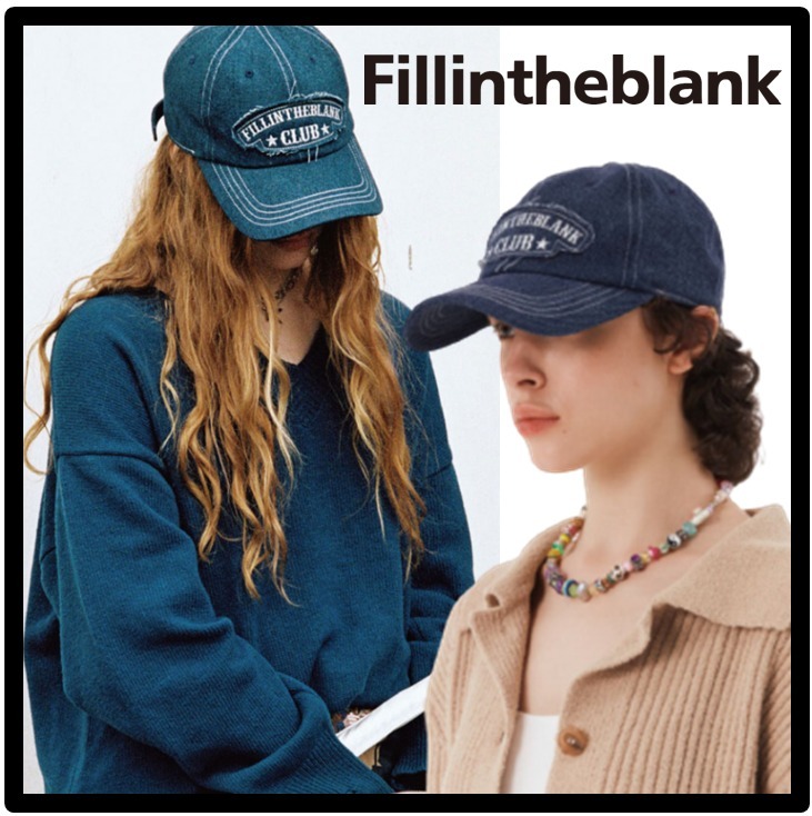 ★OHMYGIRL★関税込★FILLINTHEBLANK★Club Applique Denim Cap