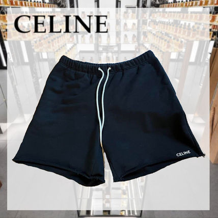 CELINE More Shorts Reversible oversized celine shorts in jersey