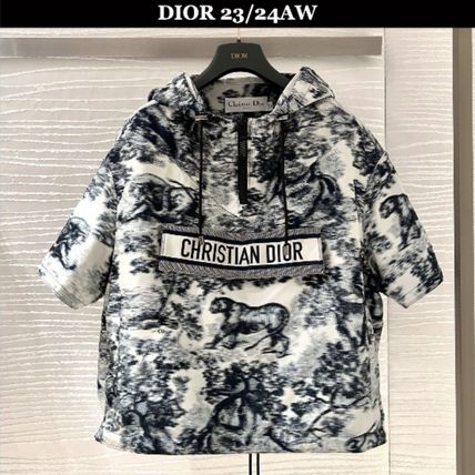 Christian Dior Ponchos & Capes SHORT-SLEEVED HOODED SHORT ANORAK