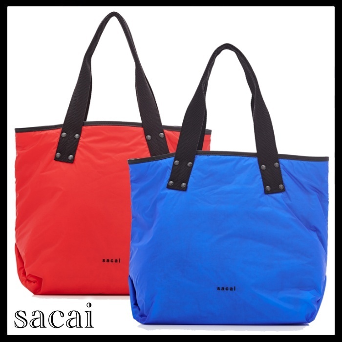 保証付き sacai 関税込み スカイテックストート ラージ バッグ・カバン